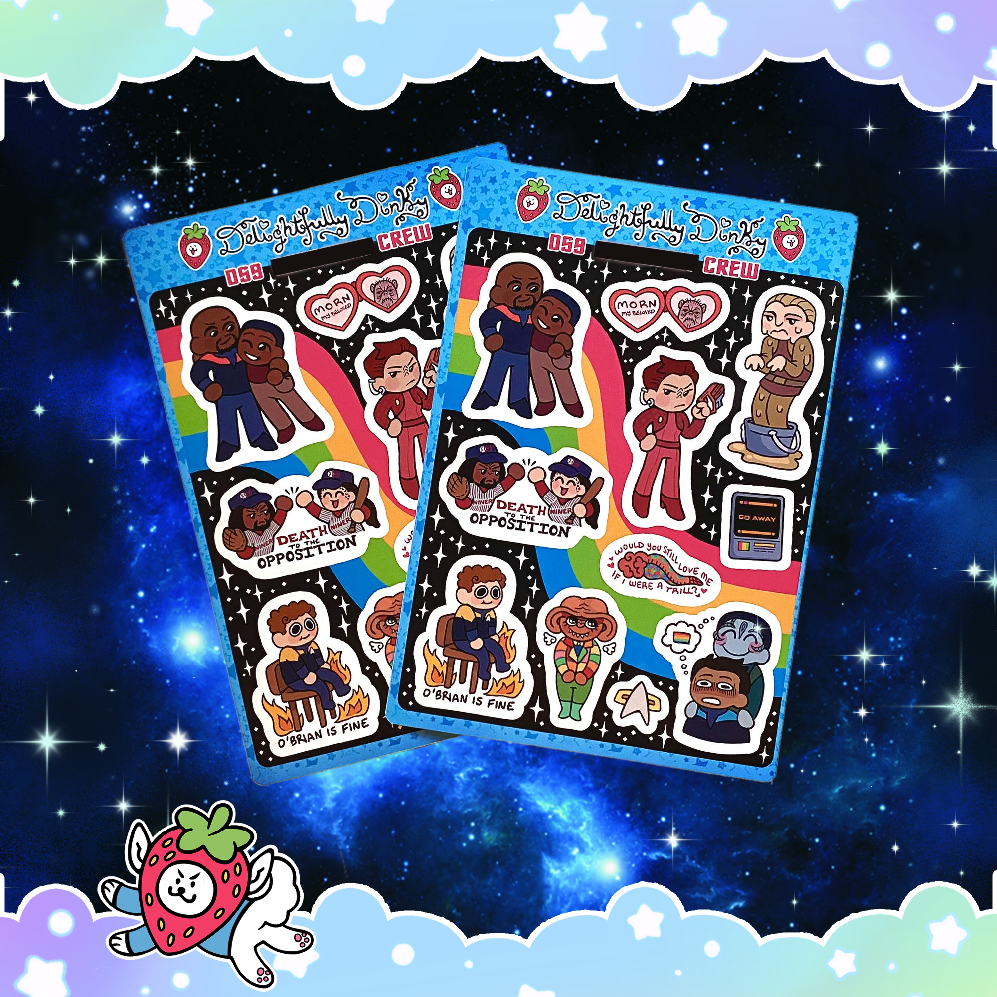DS9 Crew Sticker Sheet