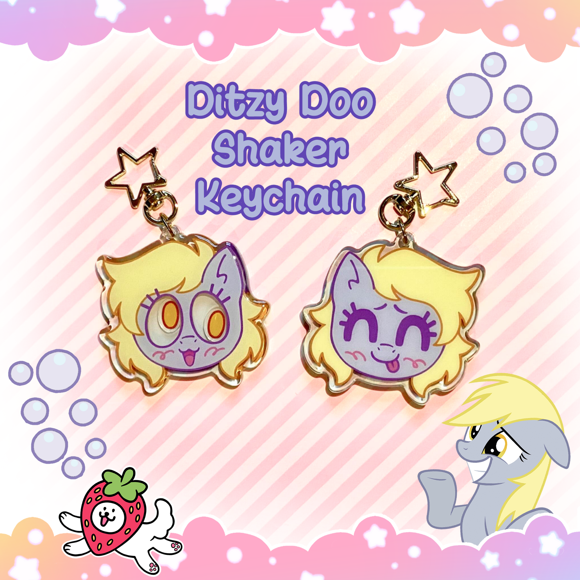 Ditzy Doo Shaker Keychain