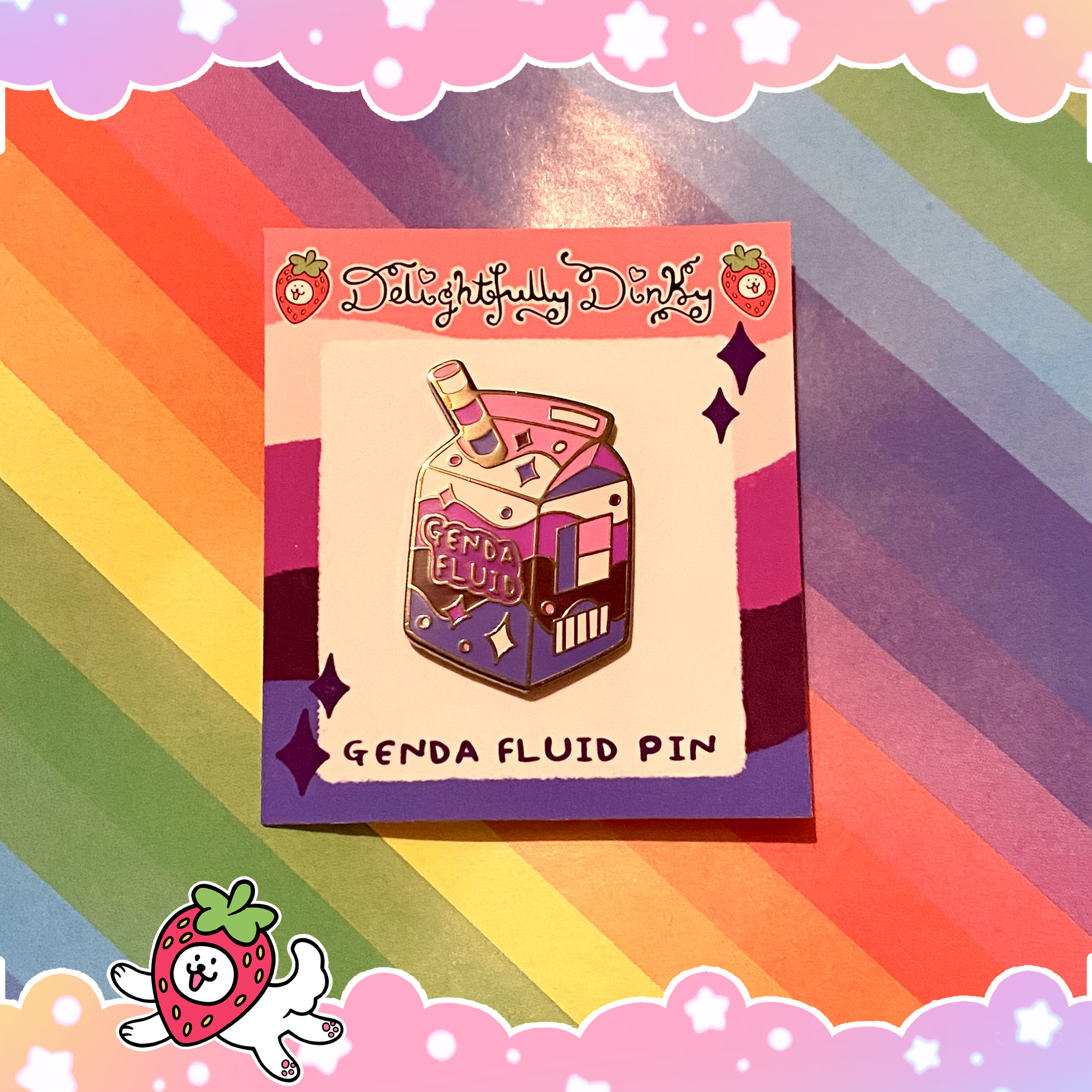 Genderfluid Pride Enamel Pin