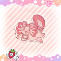 Lacy The Axolotl Sticker