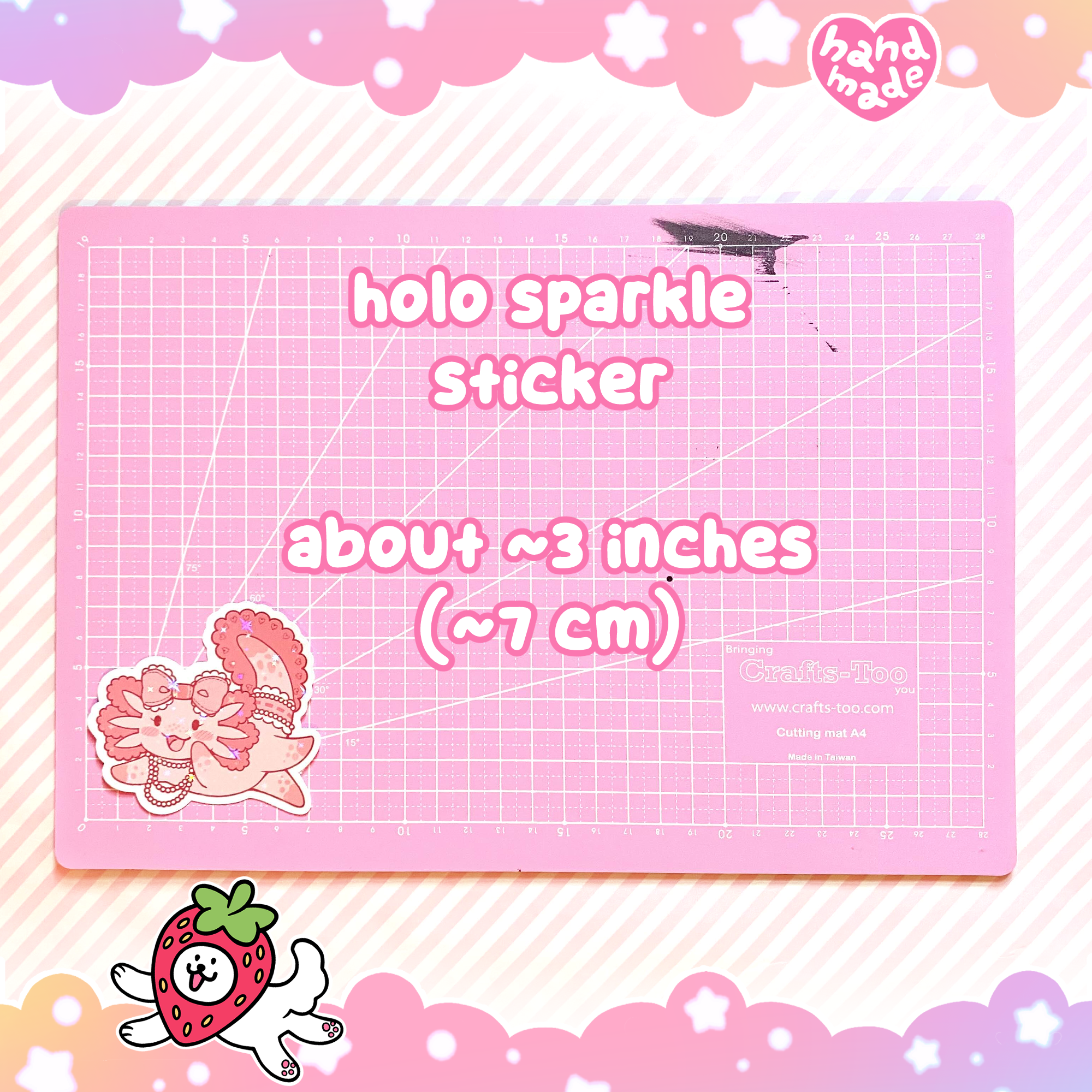 Lacy The Axolotl Sticker