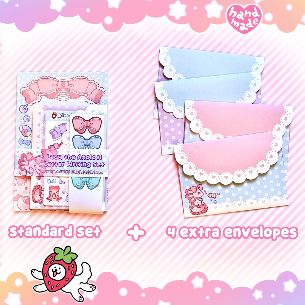 Lacy the Axolotl Letter Writing Set