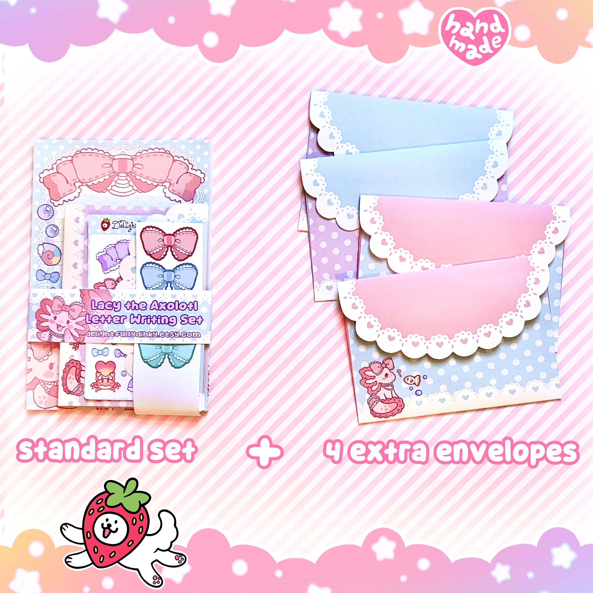 Lacy the Axolotl Letter Writing Set