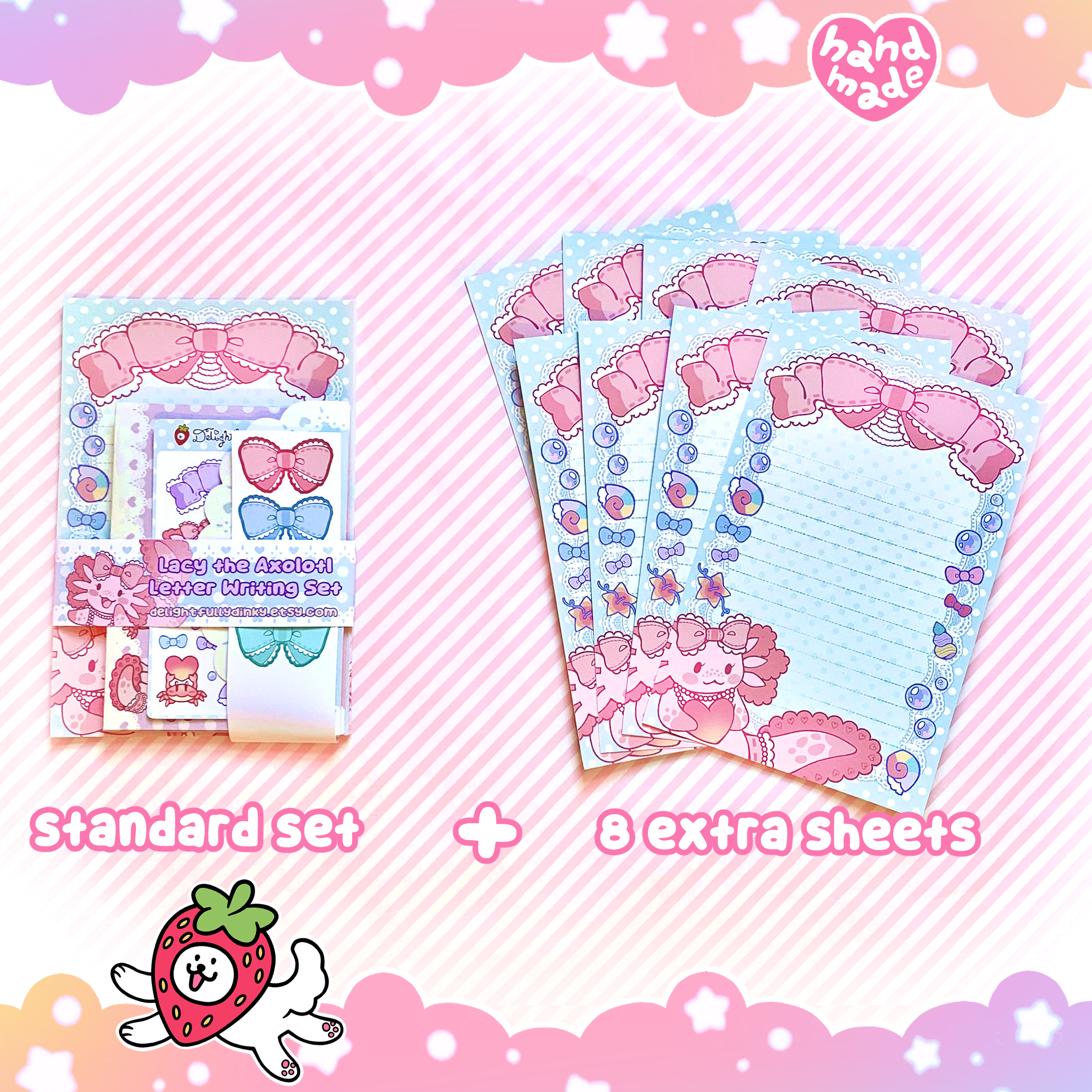Lacy the Axolotl Letter Writing Set