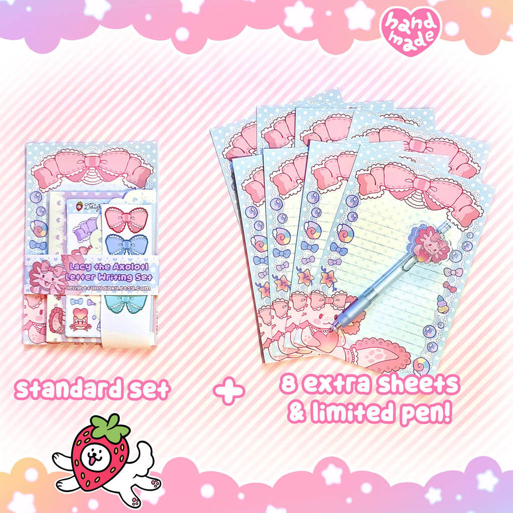 Lacy the Axolotl Letter Writing Set