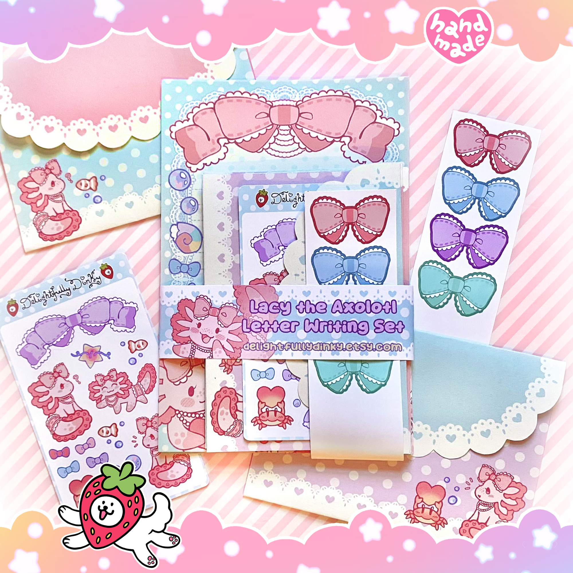 Lacy the Axolotl Letter Writing Set