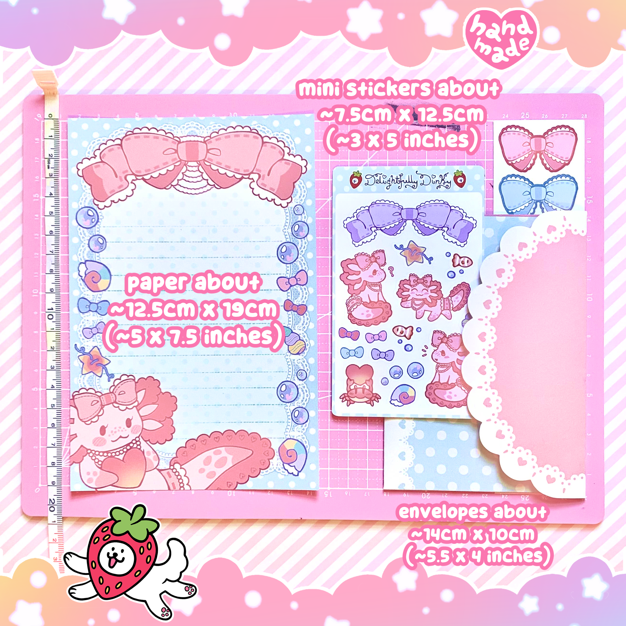 Lacy the Axolotl Letter Writing Set