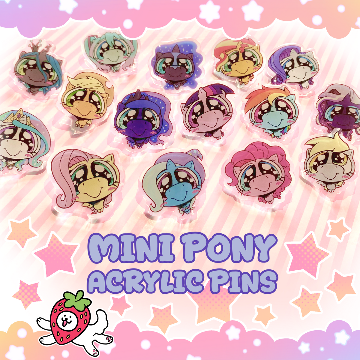 Mini Pony Acrylic Pins