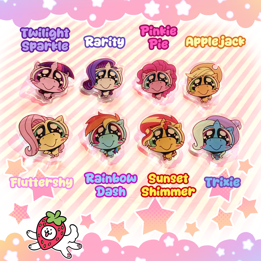 Mini Pony Acrylic Pins