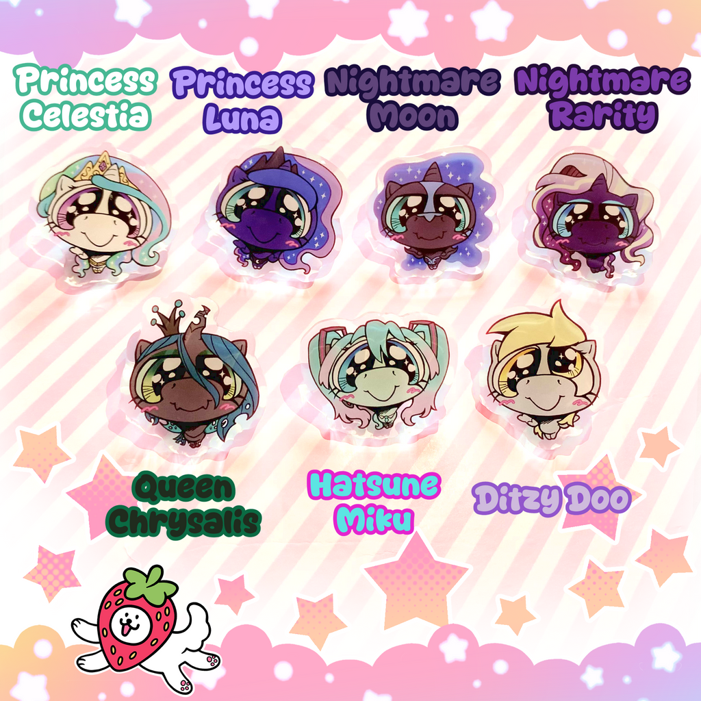 Mini Pony Acrylic Pins