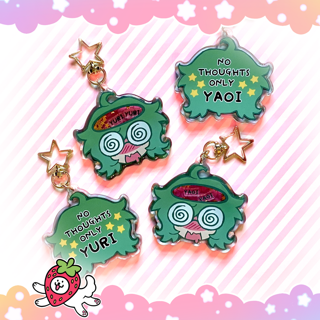 Yaoi & Yuri Thoughts Shaker Keychain