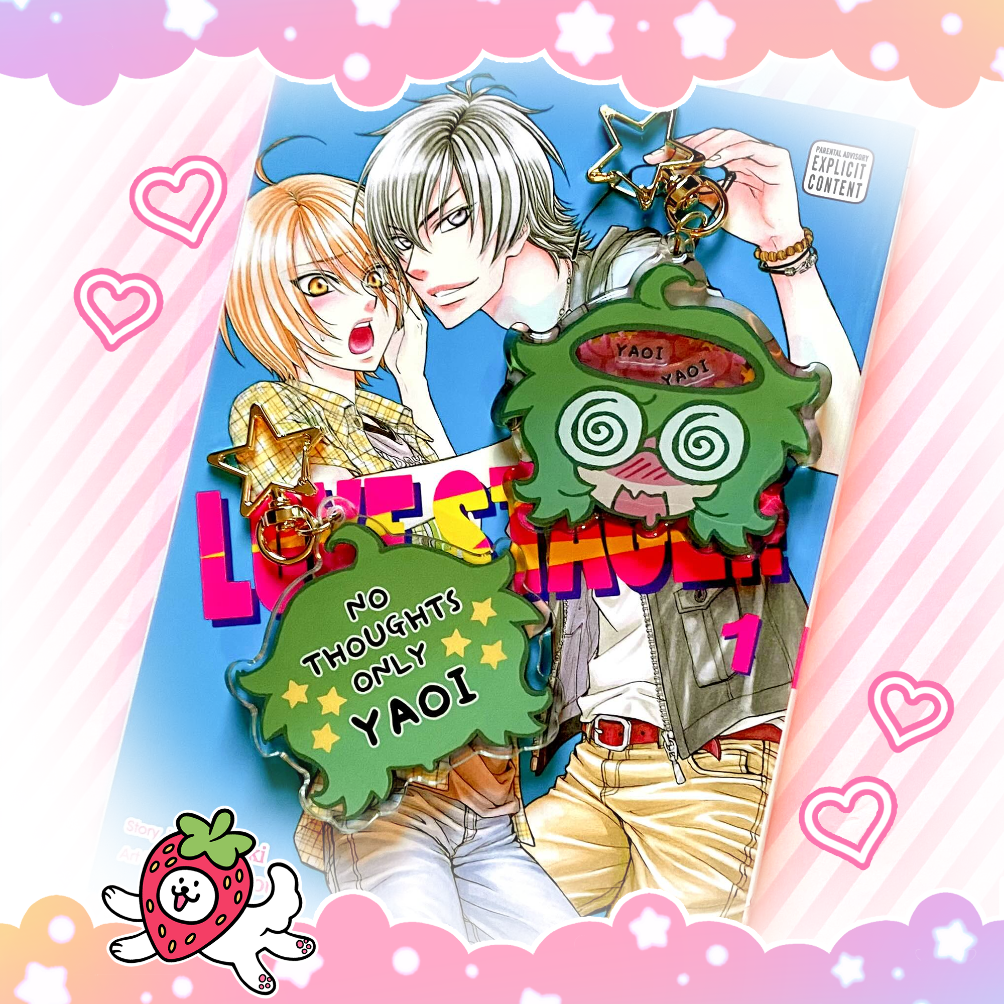 Yaoi & Yuri Thoughts Shaker Keychain