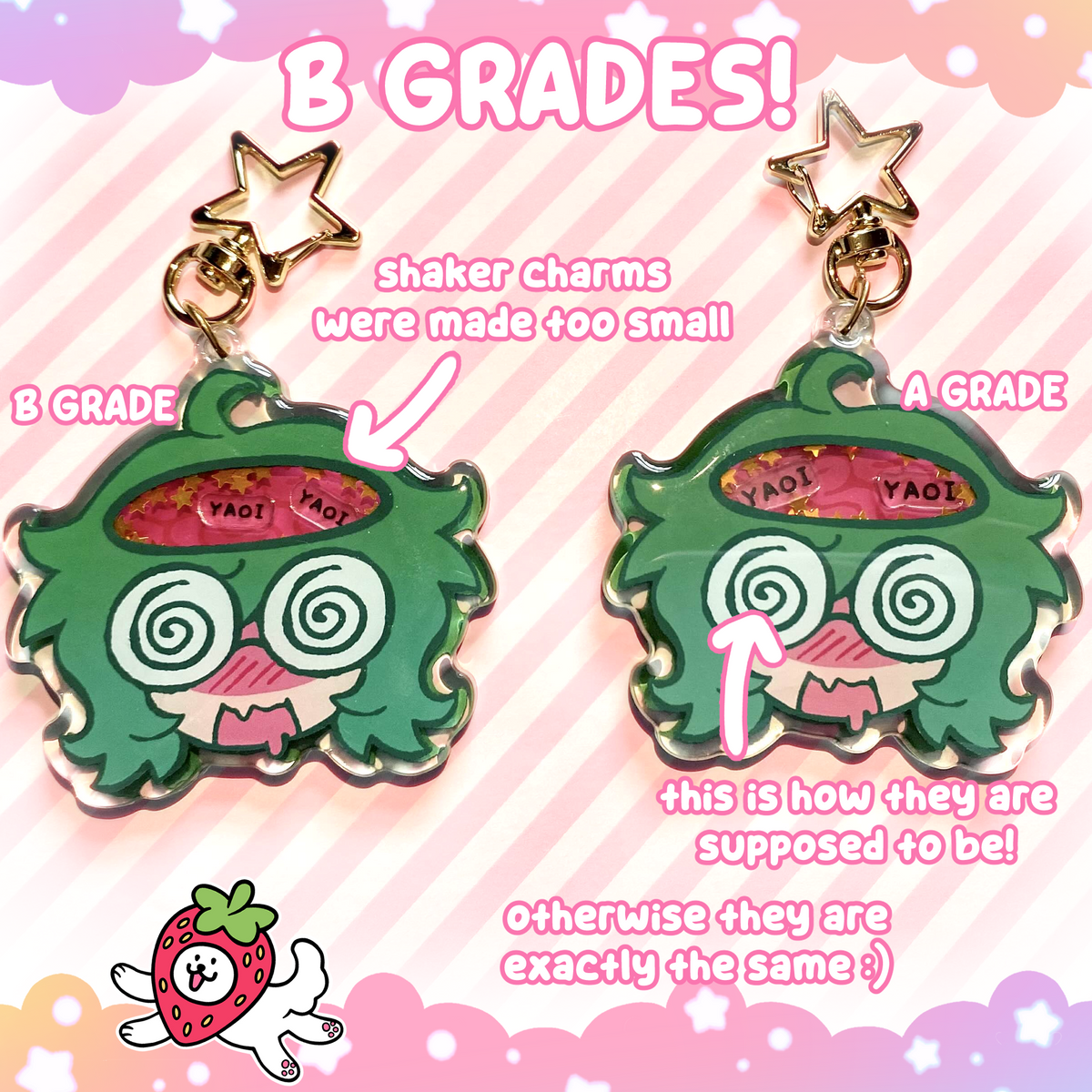 Yaoi & Yuri Thoughts Shaker Keychain