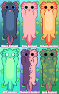 Paws Up! Axolotl Bookmarks