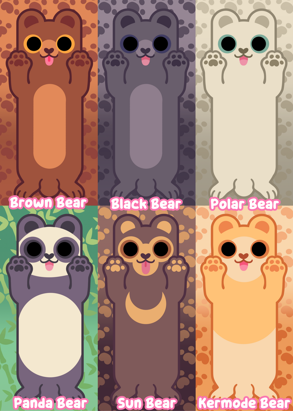 Paws Up! Bear Bookmarks
