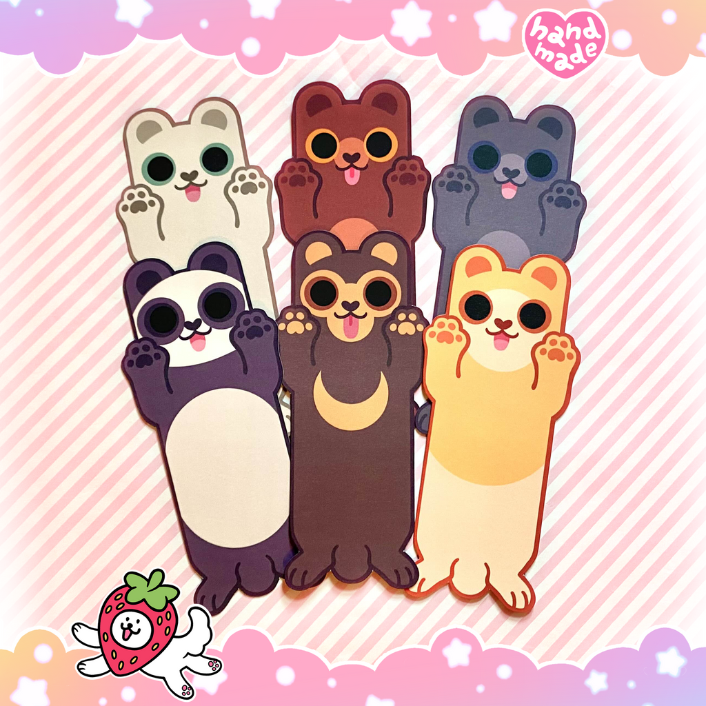 Paws Up! Bear Bookmarks
