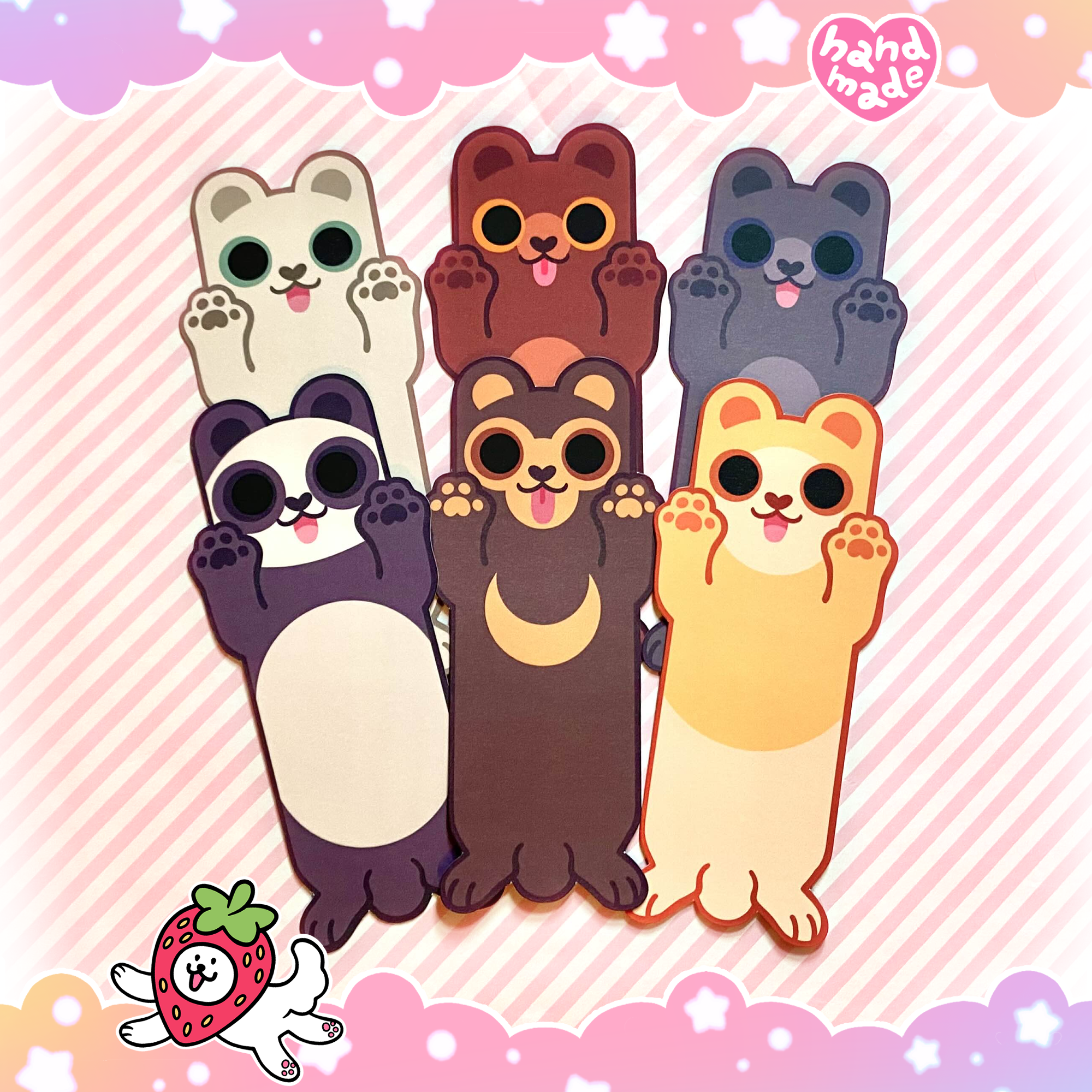 Paws Up! Bear Bookmarks