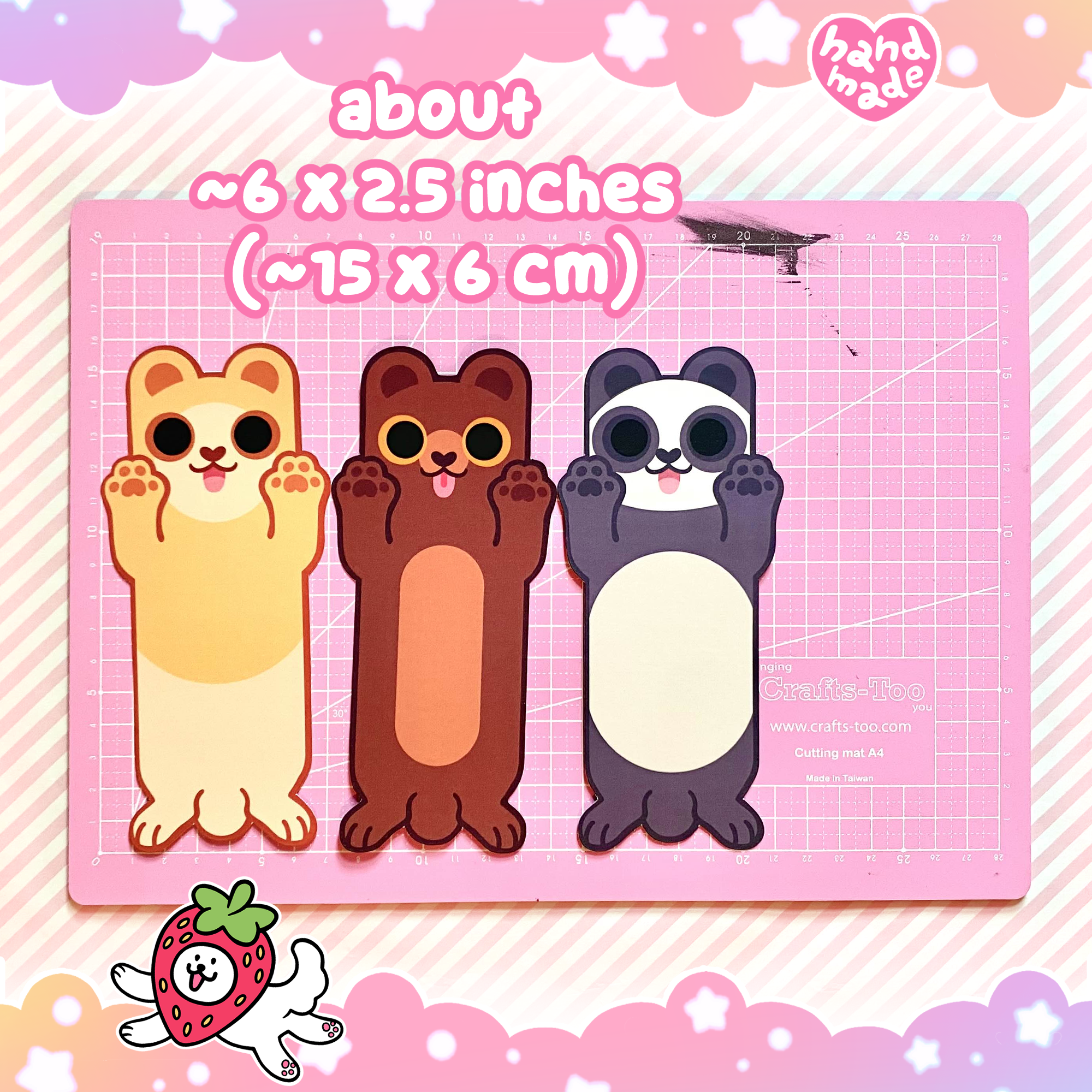 Paws Up! Bear Bookmarks