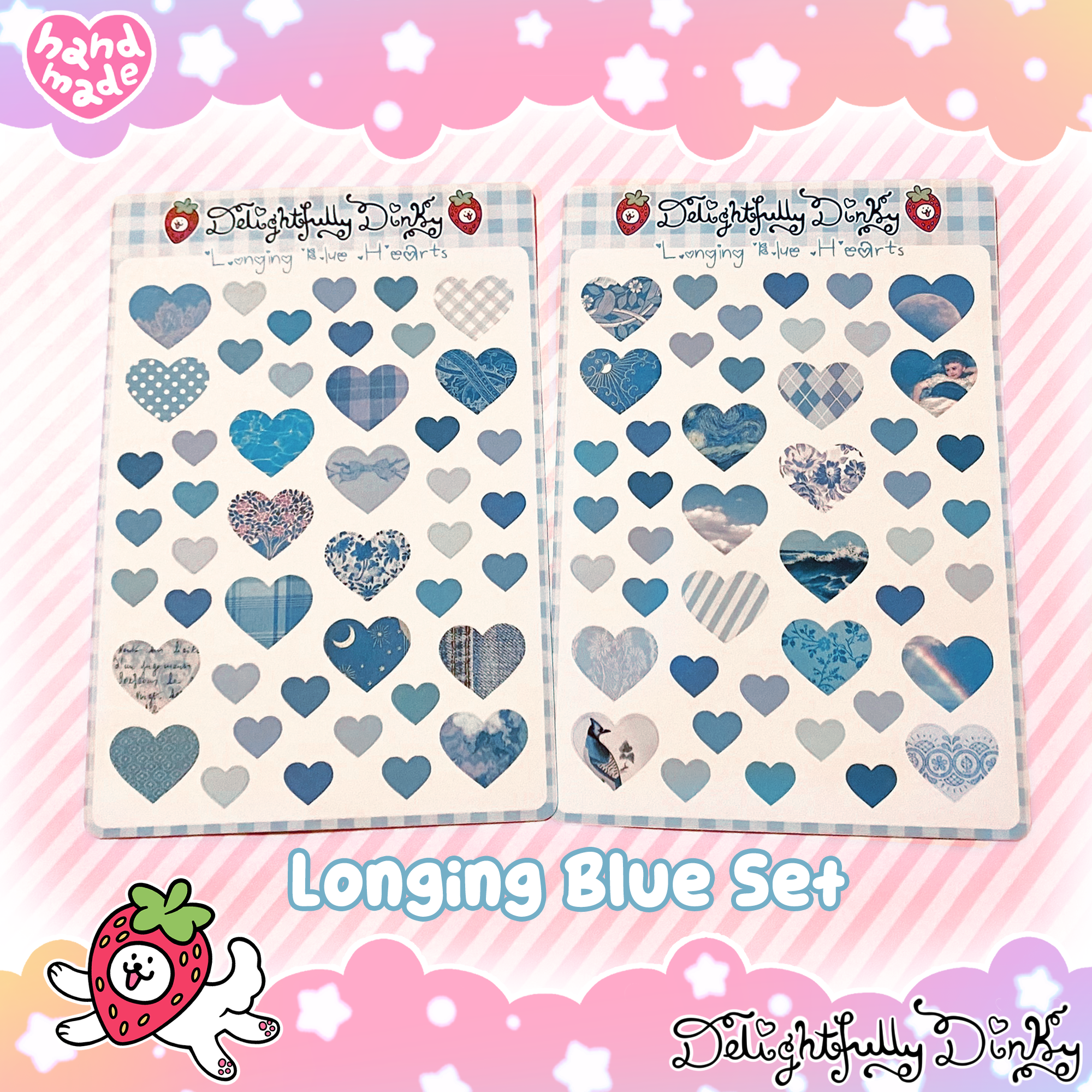 Rainbow Hearts Journaling Sticker Sheets