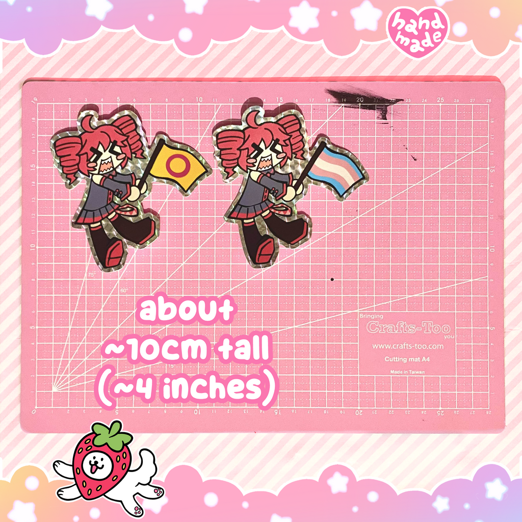 Holographic Teto Pride Sticker
