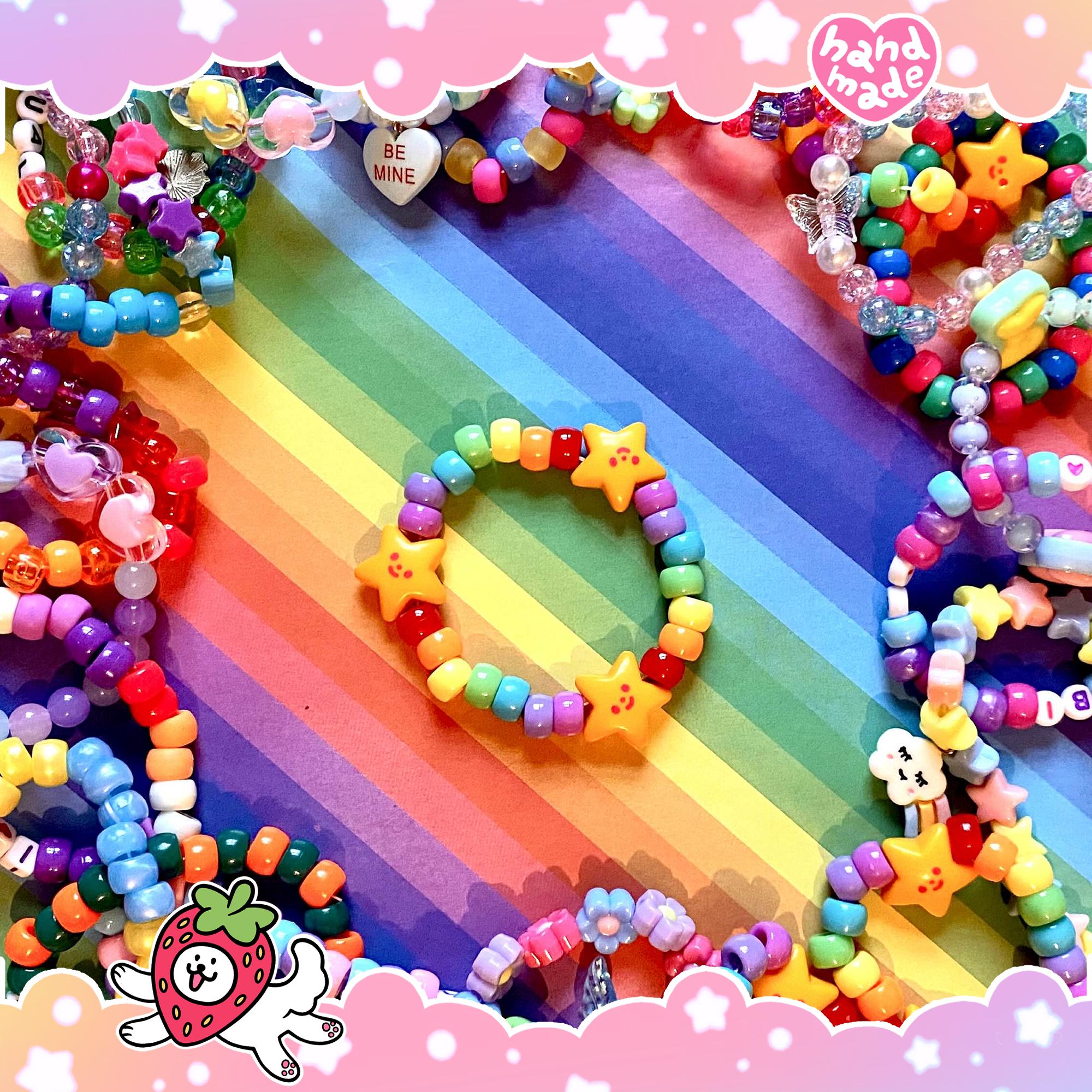 Rainbow Star Kandi Bracelet