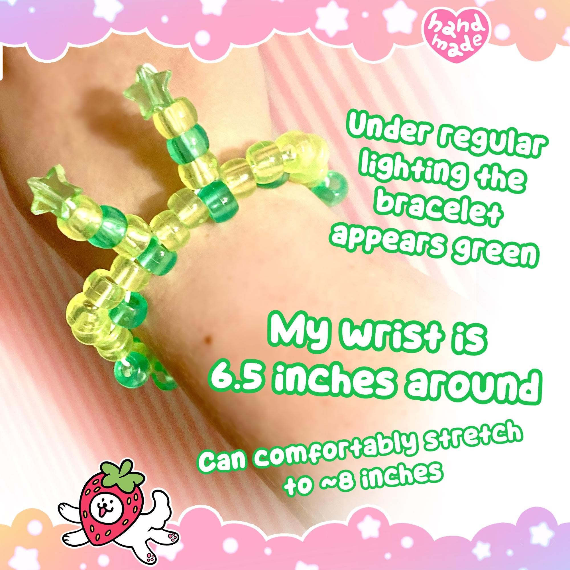 Glow In The Dark Gleeby Deeby Kandi Bracelet