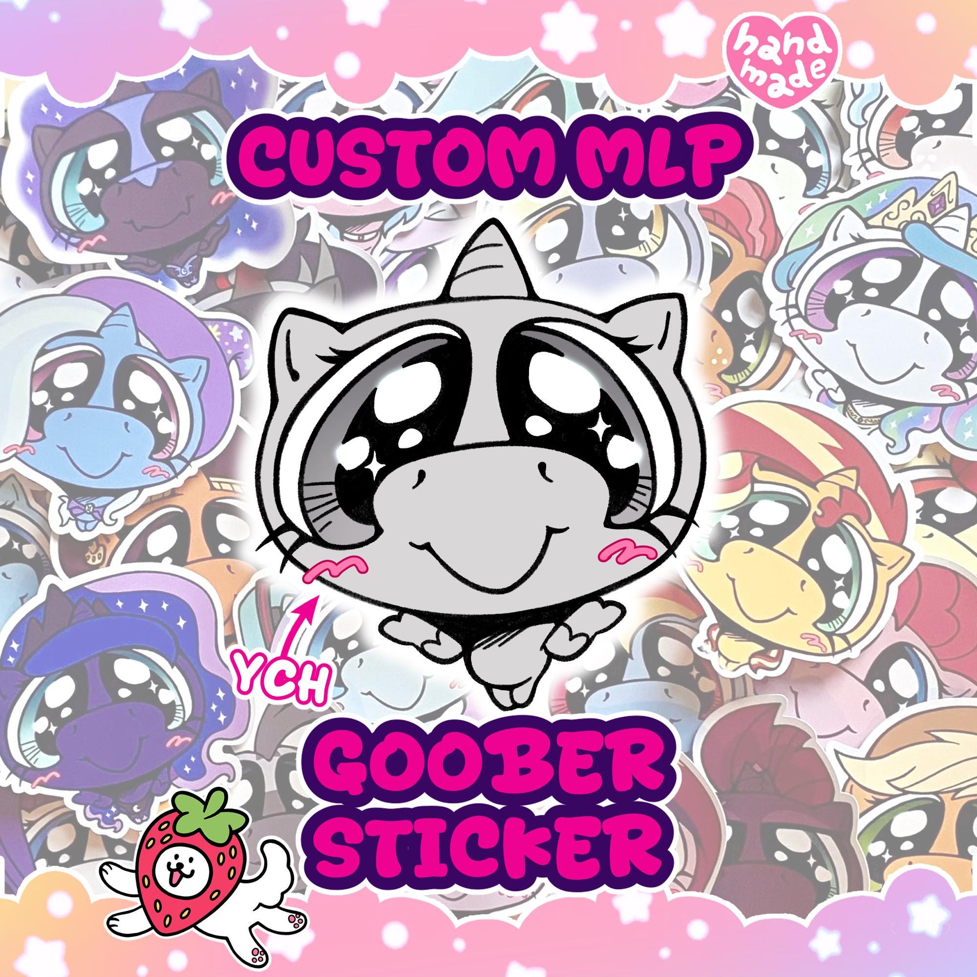 MLP YCH CUSTOM Goobers Sticker (x5 stickers + digital copy!)