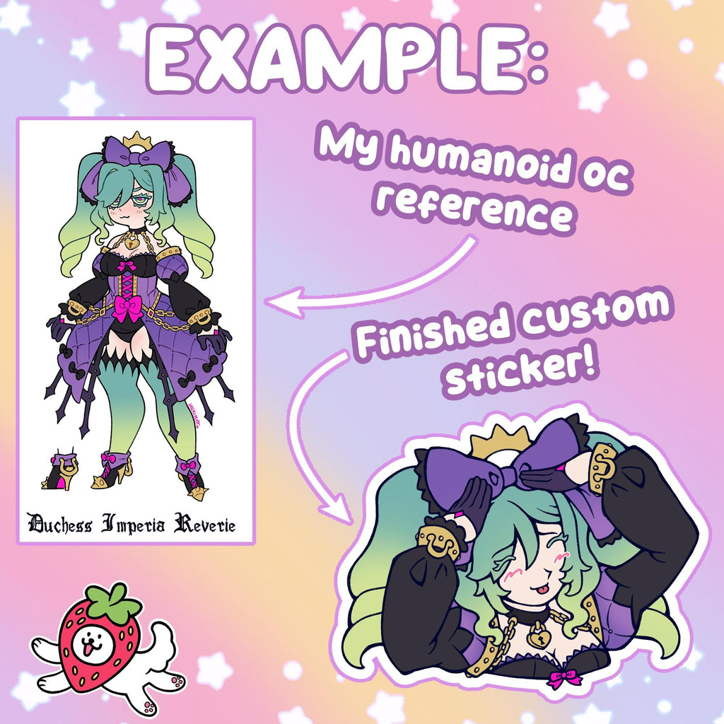 Eto Bleh YCH CUSTOM Sticker (x5 stickers + digital copy!)