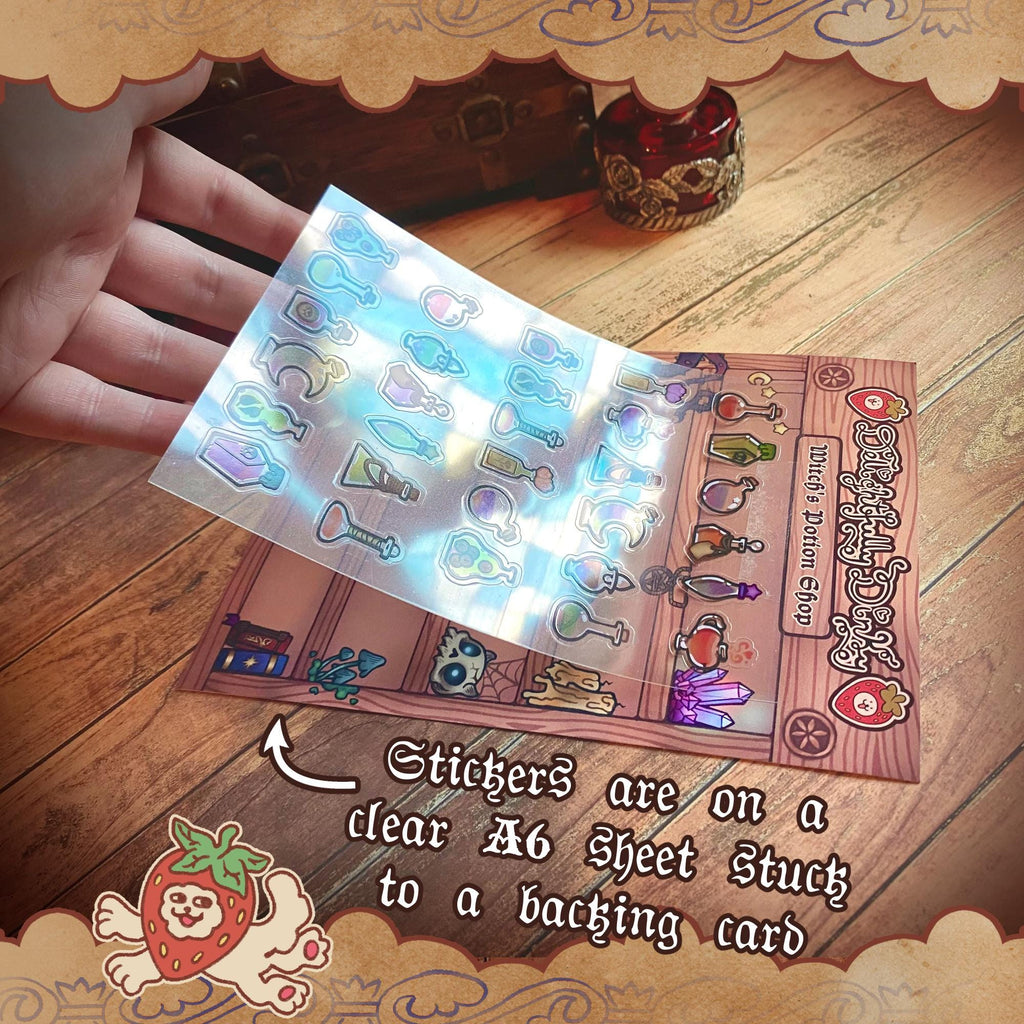 Witch's Potion Shop Sticker Sheet